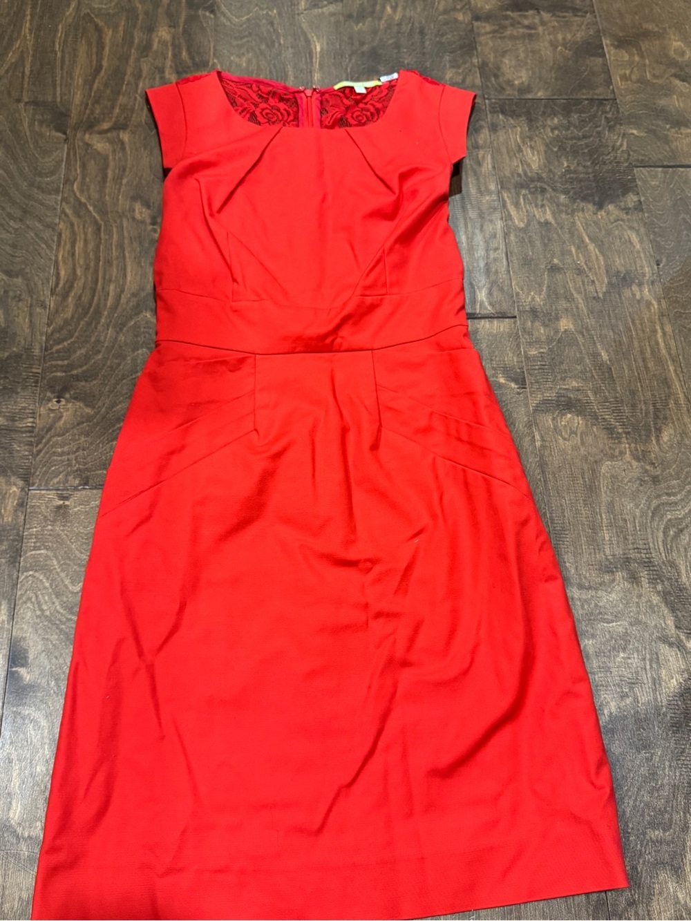 Gianni Bini Red Cap-Sleeve Sheath Dress